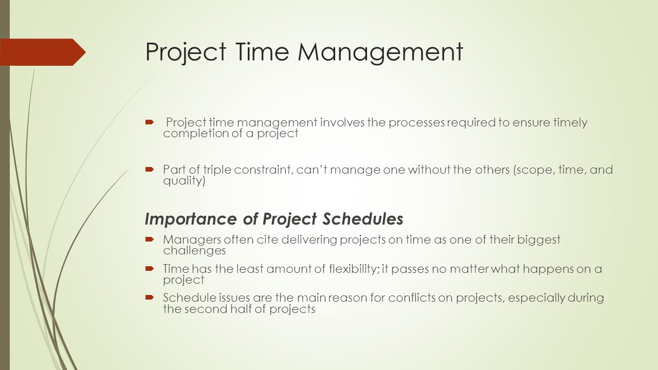 Project time management